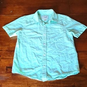 Seafoam Green Size 10/12 Large Children's Place Short Sleeve Boys Button Down